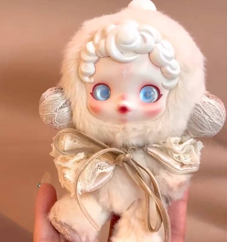 Christmas Kawaii Surprise: Authentic Skullpanda Soft and Tough Keychain Pendant Vintage Desk Doll from Kawaii Doll Gallery Limited