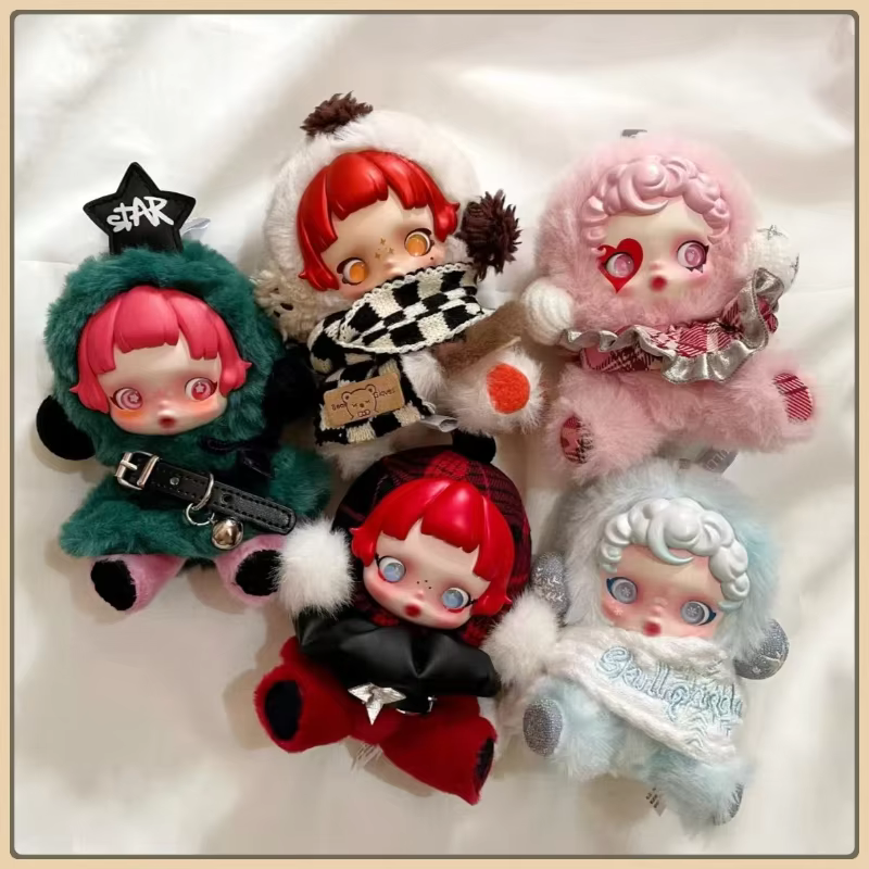 Skullpanda Winter Music Series Blind Box Cute Plush Doll Decorative Pendants Mystery Box Collection Toys Surprise Birthday Gift