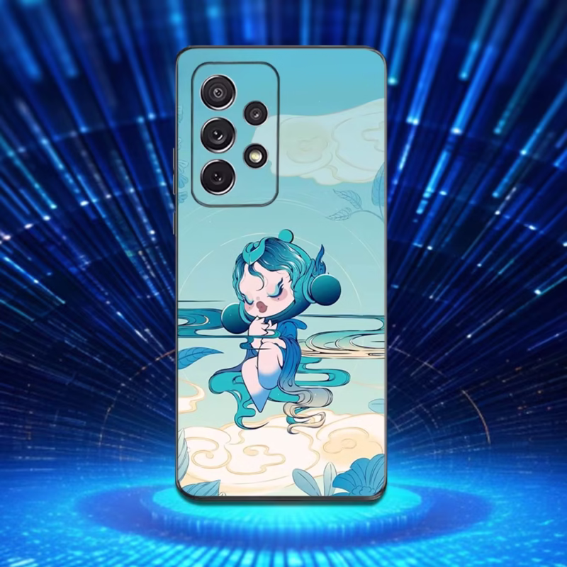 Crafted for the Samsung galaxy, the Adorable S-SkullPanda-ES Black Case cradles the S25, S24, S23, S22, S21, S20, S10, Ultra, Plus, Lite and FE with ease - Image 3