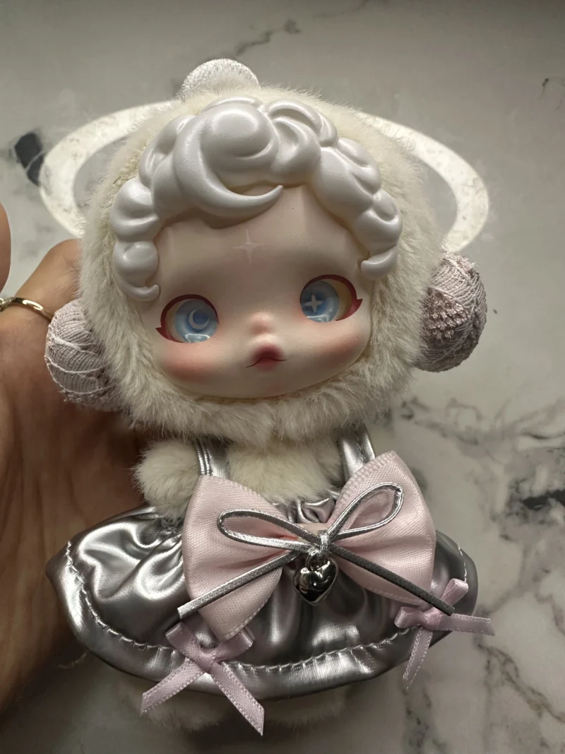 First Generation Hidden Bow Headpiece Cloth for Skullpanda SP Vinyl Doll – Trendy Play Pendant for Moonlight Princess Dress for Labubu - Image 3