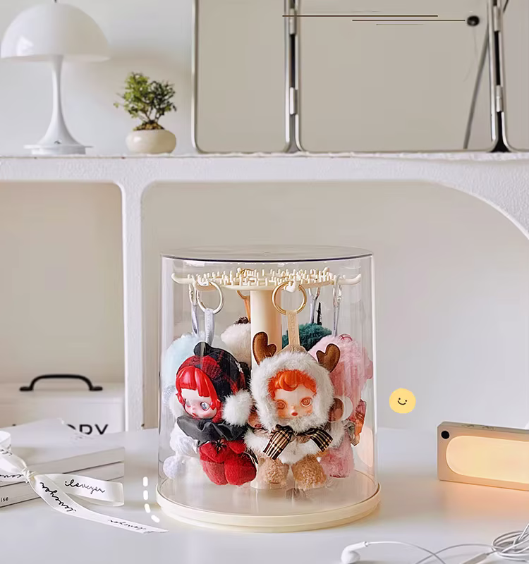 Labubu Pendant Plush Doll Display Stand with Dustproof Storage Box—Artist Spotlight Edition