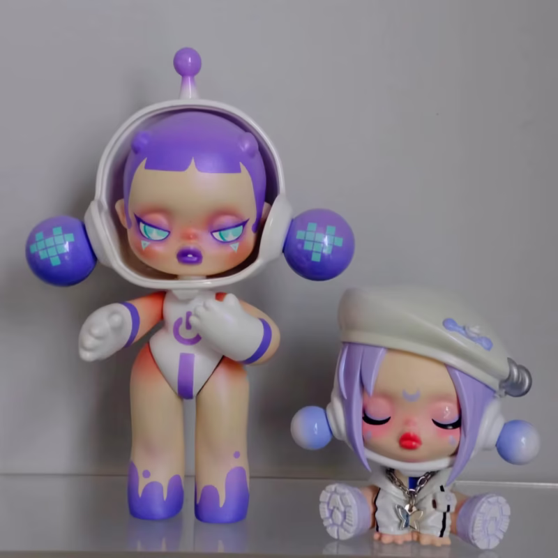 Vintage SP Skullpanda Baby Series Collection Action Figure Designer of a Cool Girl Beauty Ornament Toy Healing Doll - Image 2