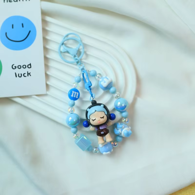 Anime Backpack Pendant Accessories, Darling Skullpanda Handpainted Bead Chain – the cheerful little helper for your style