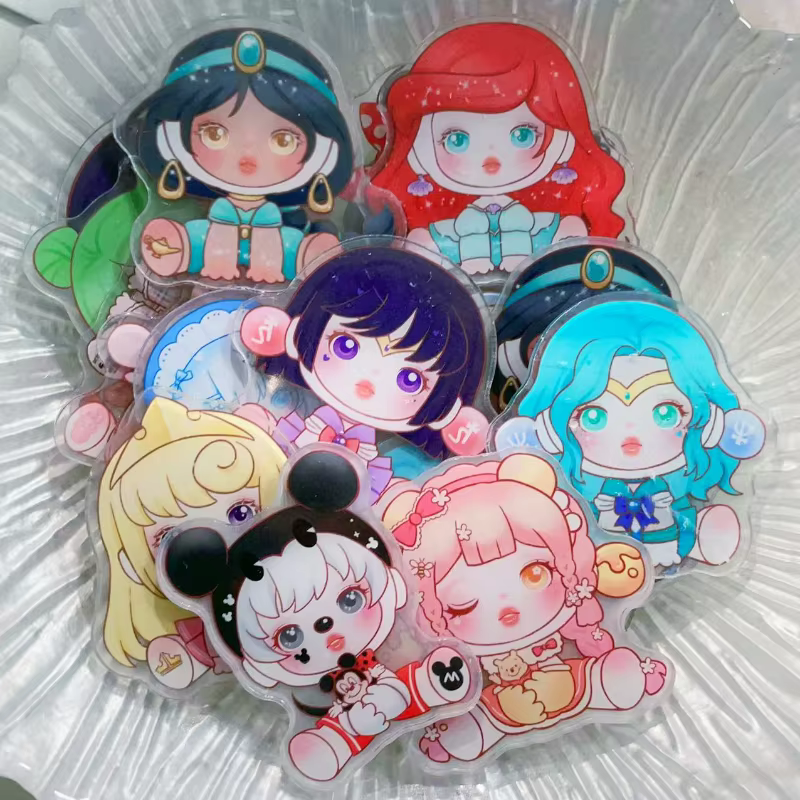 Starry 60mm Skullpanda Princess Constellation Sketch Acrylic Charm