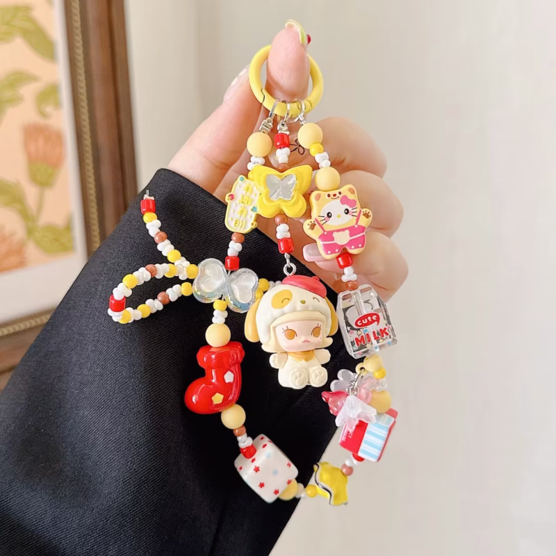 Bright and fun, the Molly Zsiga Skull Pajama Party DIY Beaded Phone Charm invites you to craft an accessory bursting with personality