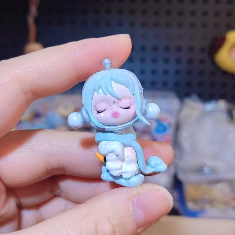 Meet the Individualized Skullpanda Handmade Fashion Pen Keychain. This miniature Dimoo mash-up of doll and accessory turns writing into show-stopping art - Image 4