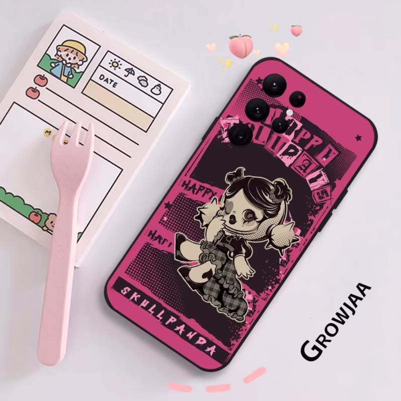 S-SKULLPANDA 5G Protective Silicone Art Design Case for Galaxy S25/S24/S23/S22/S21/S20 Ultra and S20 Plus - Image 4
