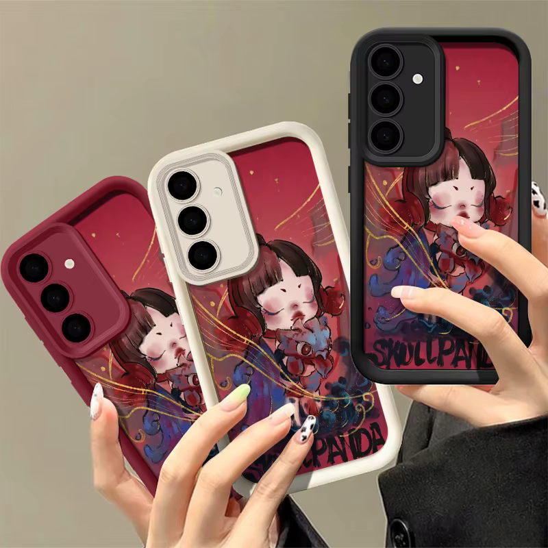 The Skullpanda Y2K Pink Case has your Samsung Galaxy looking cute everywhere! Designed for Ultra Plus, FE, A55, A54, A53, A52, A35, A25, A15, A14 5G