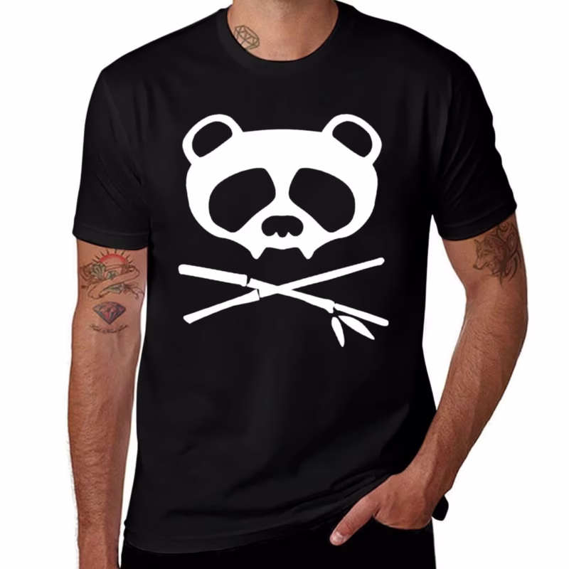 Breatheable Men's Oversized Panda T-Shirts are Comfortable T-Shirts for Big Size Men