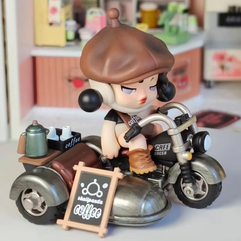 Tomorrow Mystery Box: SP Motorcycle Move-Outside Chill Art Toy Ride-On Ornament Original Skullpanda Original