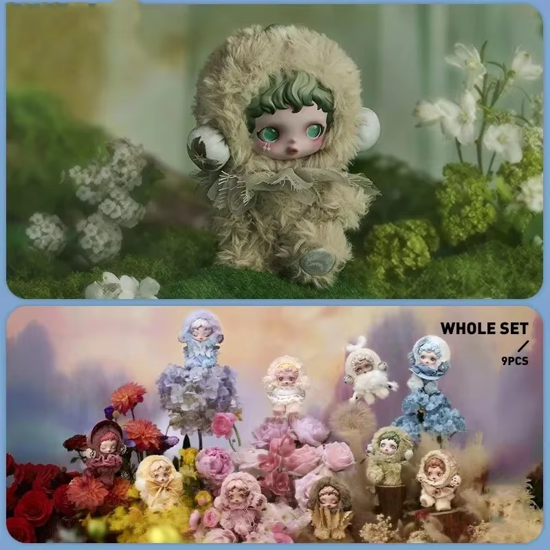 Plush Mystery Blind Box from the Artist’s Original SKULLPANDA L’Impressionnisme Series—Kawaii Anime Doll Caixa, the Soft Mystery for Collectors and Dreamers
