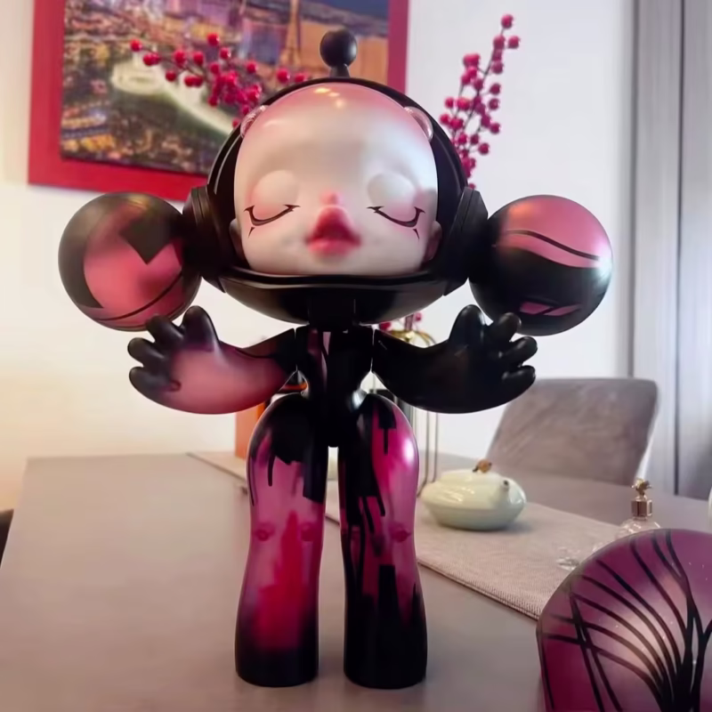 Big Bad Kawaii – 400% Skullpanda in Black & White, made with Love by Graffiti Baby Collective, Art for the Little Rebels